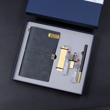源头工厂定制A6复古笔记本礼盒 商务会议与办公文具的品味之选